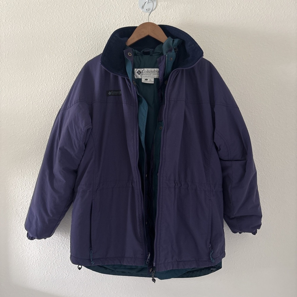 Vintage Columbia Sportswear 3 In‎ 1 Interchange System Jacket Coat